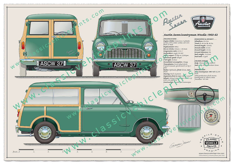 1960-62 Austin Seven Countryman Woodie Almond Green