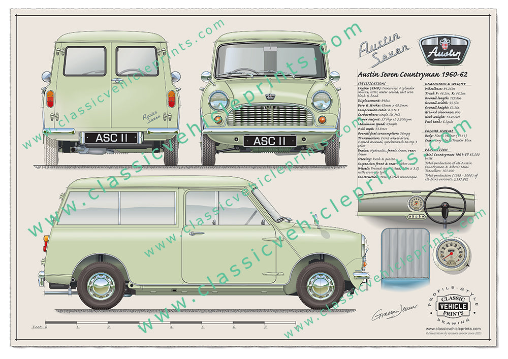 1960-62 Austin Seven Countryman Fiesta Yellow