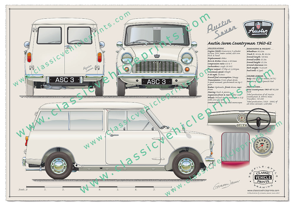 1960-62 Austin Seven Countryman Old English White