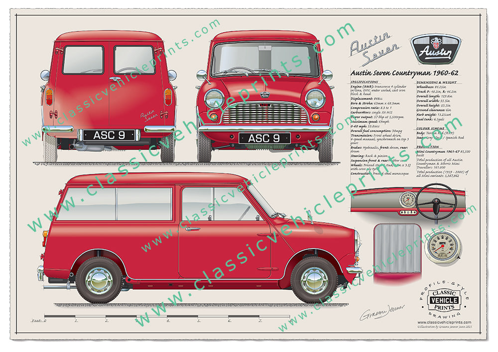 1960-62 Austin Seven Countryman Tartan Red