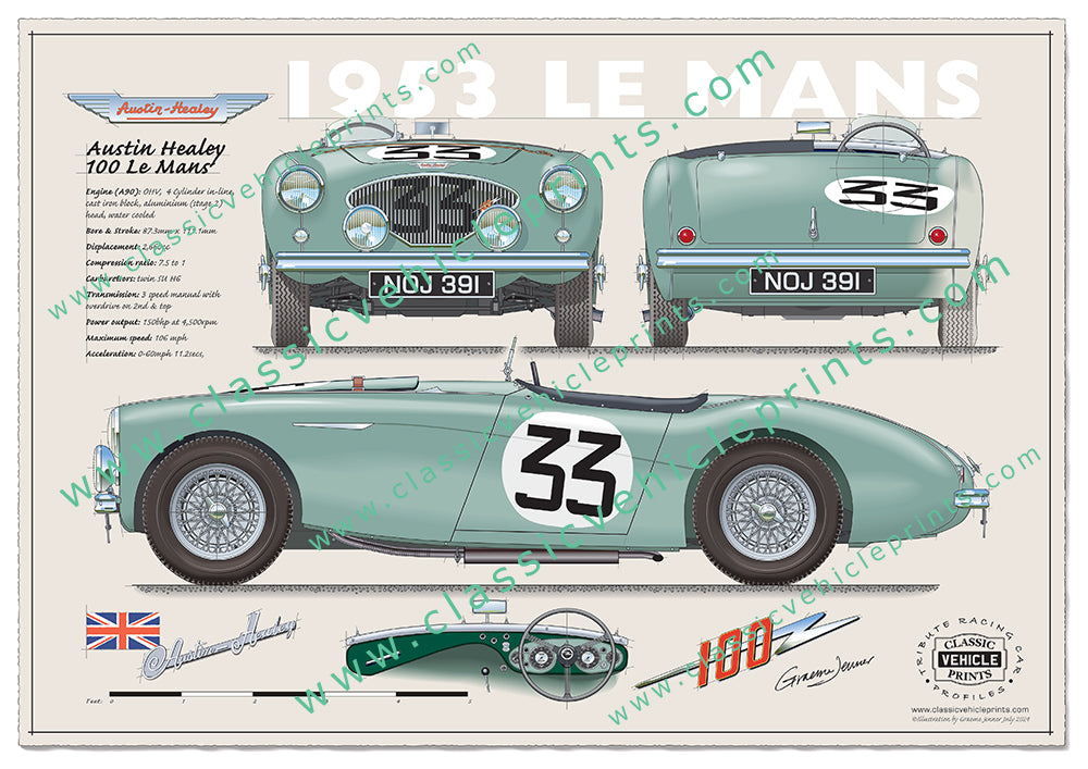 1953 Austin Healey 100 Le Mans