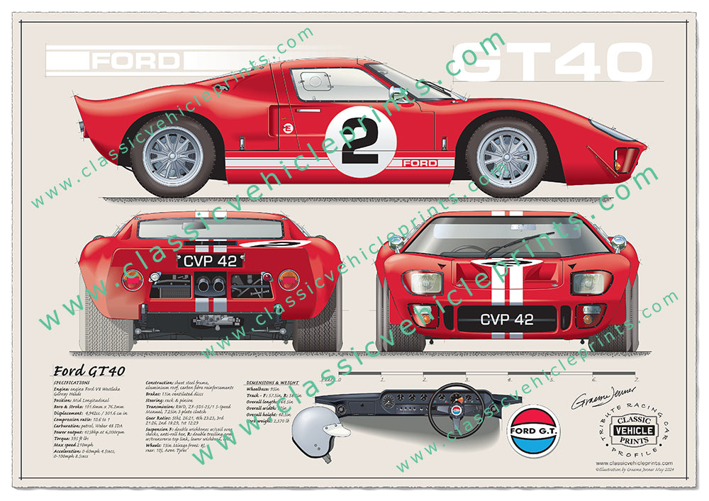 Ford GT 40 Red