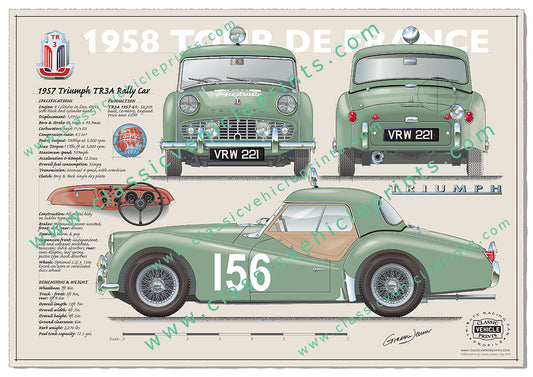 1957 Triumph TR3A Rally Car