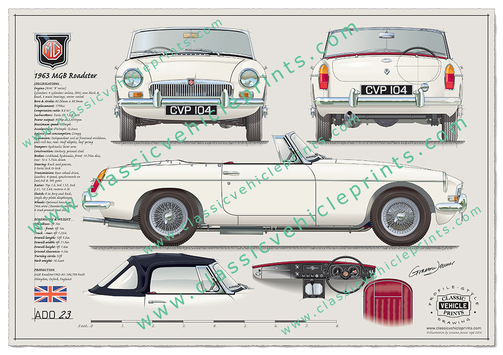 1963 MGB Roadster White