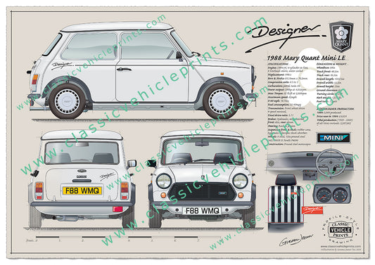 1988 Mary Quant Designer Mini LE White