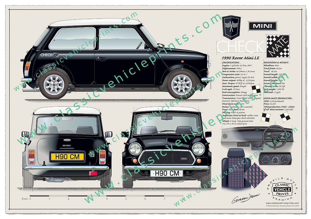 1990 Rover Mini LE Checkmate