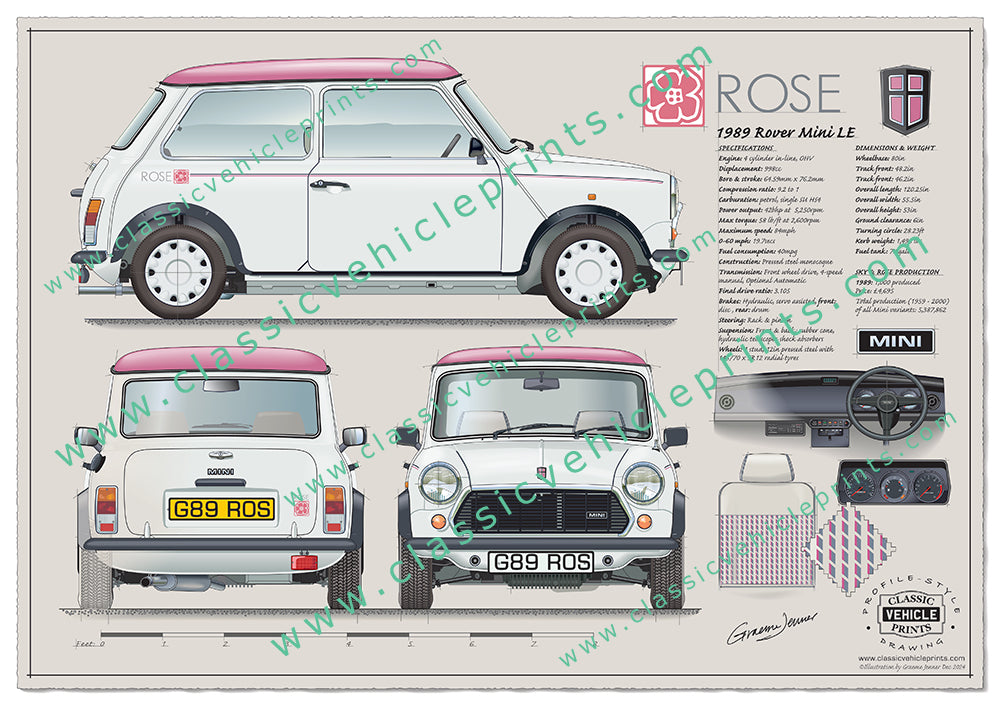 1989 Rover Mini LE Rose