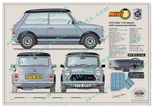 1979 Silver Mini 1100 Special 20th Anniversary Edition