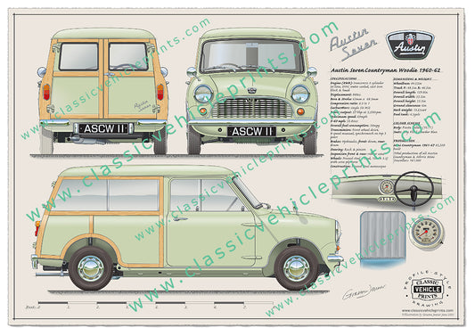1960-62 Austin Seven Countryman Woodie Fiesta Yellow
