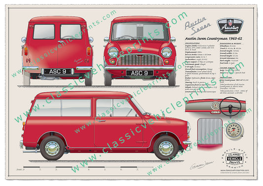 1960-62 Austin Seven Countryman Tartan Red
