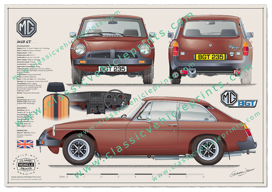MGB GT Russet Brown
