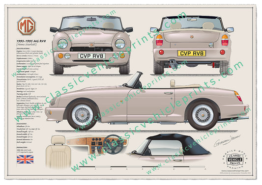 1993-1995 MG RV8 White Gold